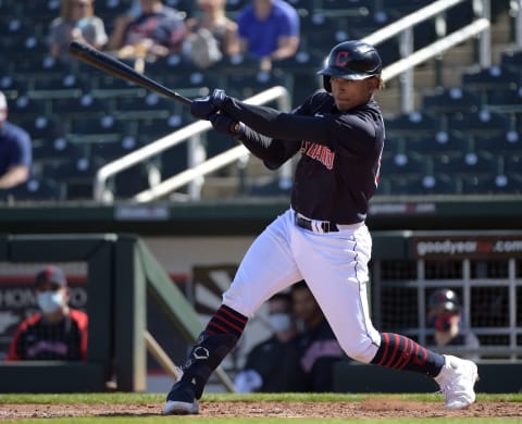 Bo Naylor of the Cleveland Indians (Photo by Ron Vesely/Getty Images)