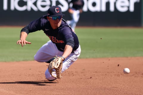 Tyler Freeman #68 of the Cleveland Indians (Photo by Abbie Parr/Getty Images)