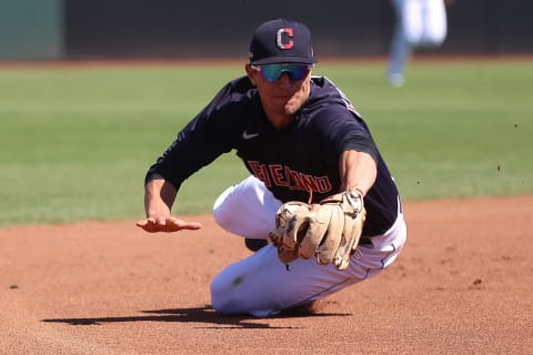 Tyler Freeman #68 of the Cleveland Indians (Photo by Abbie Parr/Getty Images)