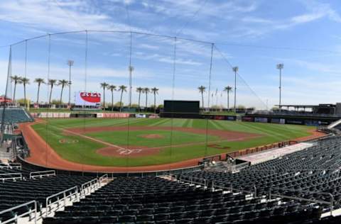 GOODYEAR, ARIZONA – MARCH 29: A general view of Goodyear Ballpark prior to a spring training game between the Cincinnati Reds and the Seattle Mariners on March 29, 2021 in Goodyear, Arizona. (Photo by Norm Hall/Getty Images)