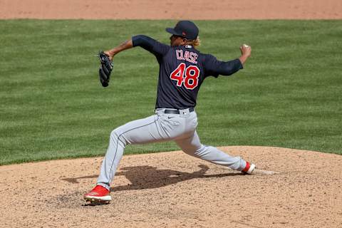 Emmanuel Clase #48 of the Cleveland Indians (Photo by Dylan Buell/Getty Images)