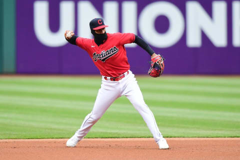 Amed Rosario #1 of the Cleveland Indians (Photo by Emilee Chinn/Getty Images)