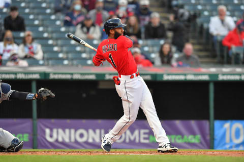 Amed Rosario #1 of the Cleveland Indians (Photo by Jason Miller/Getty Images)