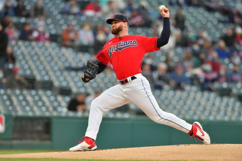 Starting pitcher Logan Allen #54 of the Cleveland Indians, Columbus Clippers (Photo by Jason Miller/Getty Images)