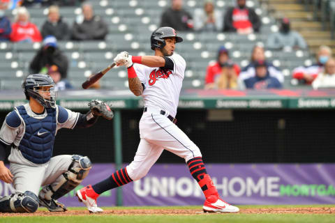 Eddie Rosario #9 of the Cleveland Indians (Photo by Jason Miller/Getty Images)