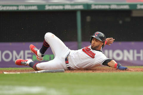 Eddie Rosario #9 of the Cleveland Indians (Photo by Jason Miller/Getty Images)