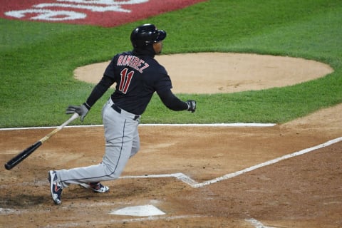 Jose Ramirez #11 of the Cleveland Indians (Photo by Quinn Harris/Getty Images)