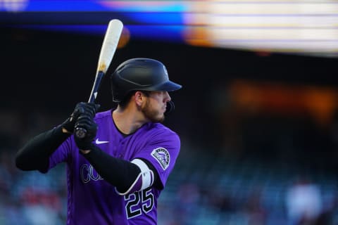 C.J. Cron #25 of the Colorado Rockies (Photo by Daniel Shirey/Getty Images)