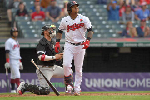 Jose Ramirez #11 of the Cleveland Indians (Photo by Jason Miller/Getty Images)