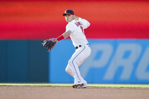 Andres Gimenez #0 of the Cleveland Indians (Photo by Ron Schwane/Getty Images)