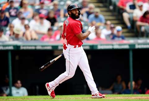 Amed Rosario #1 of the Cleveland Indians (Photo by Emilee Chinn/Getty Images)