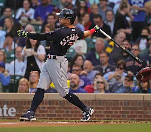 Cesar Hernandez #7 of the Cleveland Indians (Photo by Jonathan Daniel/Getty Images)