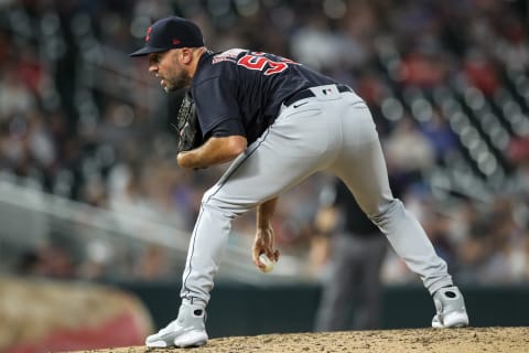 Blake Parker #53 of the Cleveland Indians (Photo by David Berding/Getty Images)