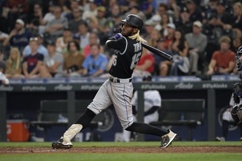 Raimel Tapia #15 of the Colorado Rockies (Photo by Alika Jenner/Getty Images)