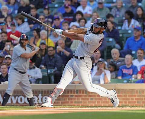 Bobby Bradley #44 of the Cleveland Indians (Photo by Jonathan Daniel/Getty Images)