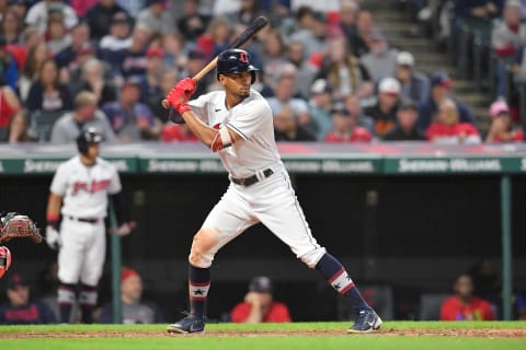 Oscar Mercado #35 of the Cleveland Indians (Photo by Jason Miller/Getty Images)