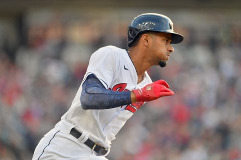 Oscar Mercado #35 of the Cleveland Indians (Photo by Jason Miller/Getty Images)