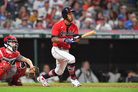 Eddie Rosario #9 of the Cleveland Indians (Photo by Jason Miller/Getty Images)