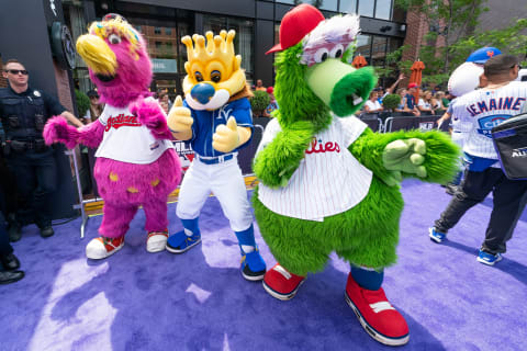 Cleveland Indians mascot Slider will remain with the Cleveland Guardians (Photo by Kyle Cooper/Colorado Rockies/Getty Images)