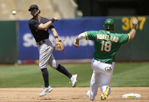 Ernie Clement #28 of the Cleveland Indians (Photo by Thearon W. Henderson/Getty Images)