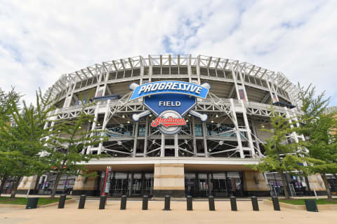 The front of Progressive field home of the Cleveland Indians (Photo by Jason Miller/Getty Images)