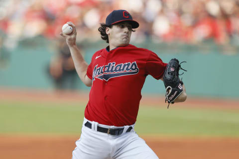 Cal Quantrill #47 of the Cleveland Indians (Photo by Ron Schwane/Getty Images)