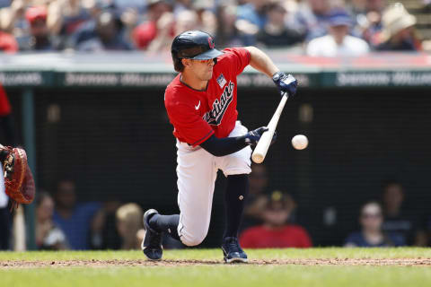 Ernie Clement #28 of the Cleveland Indians (Photo by Ron Schwane/Getty Images)