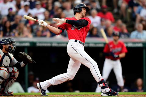 Bradley Zimmer #4 of the Cleveland Indians (Photo by Emilee Chinn/Getty Images)