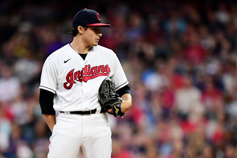 Eli Morgan #49 of the Cleveland Indians (Photo by Emilee Chinn/Getty Images)