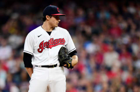 Eli Morgan #49 of the Cleveland Indians (Photo by Emilee Chinn/Getty Images)