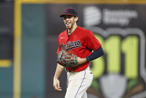 Bradley Zimmer #4 of the Cleveland Indians (Photo by Ron Schwane/Getty Images)