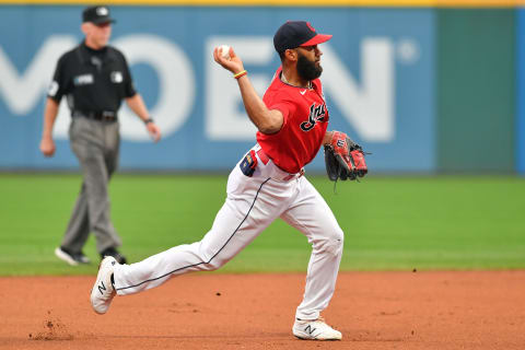 Shortstop Amed Rosario #1 of the Cleveland Indians (Photo by Jason Miller/Getty Images)