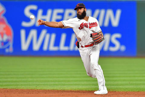 Shortstop Amed Rosario #1 of the Cleveland Indians (Photo by Jason Miller/Getty Images)