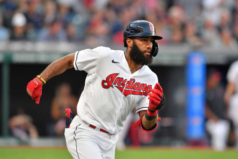 Amed Rosario #1 of the Cleveland Indians (Photo by Jason Miller/Getty Images)