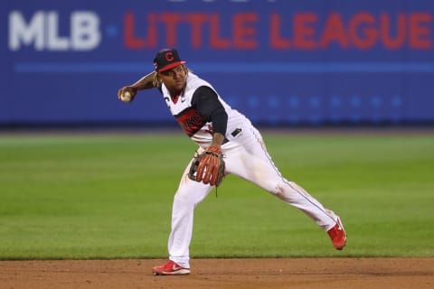 Jose Ramirez #11 of the Cleveland Indians (Photo by Patrick Smith/Getty Images)