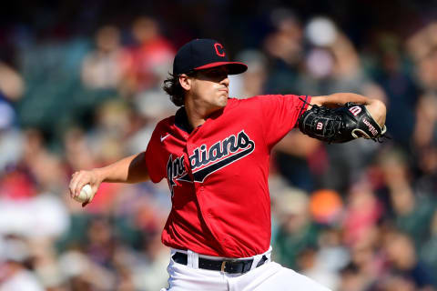 Cal Quantrill #47 of the Cleveland Indians / Cleveland Guardians (Photo by Emilee Chinn/Getty Images)