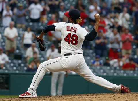 Emmanuel Clase #48 of the Cleveland Indians (Photo by Justin K. Aller/Getty Images)