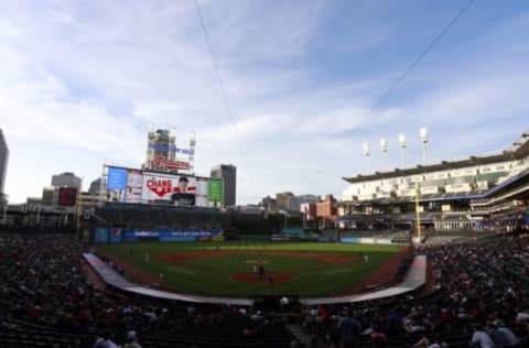 A general view of Progressive Field home of the Cleveland Indians (Photo by Justin K. Aller/Getty Images)