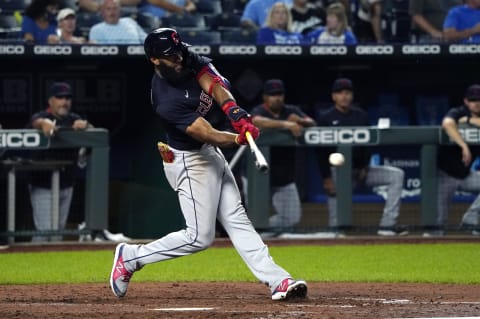 Amed Rosario #1 of the Cleveland Indians (Photo by Ed Zurga/Getty Images)