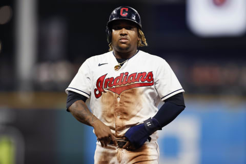 Jose Ramirez #11 of the Cleveland Indians (Photo by Ron Schwane/Getty Images)