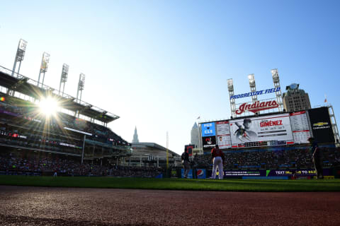 Progressive Field home of the Cleveland Guardians (Photo by Emilee Chinn/Getty Images)