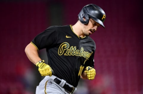 CINCINNATI, OHIO – SEPTEMBER 20: Bryan Reynolds #10 of the Pittsburgh Pirates runs the bases after hitting a home run during a game between the Cincinnati Reds and Pittsburgh Pirates at Great American Ball Park on September 20, 2021 in Cincinnati, Ohio. (Photo by Emilee Chinn/Getty Images)