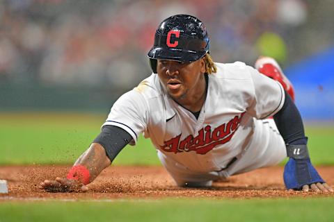 Jose Ramirez #11 of the Cleveland Guardians (Photo by Jason Miller/Getty Images)