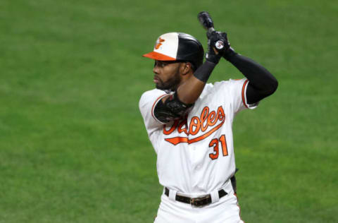 BALTIMORE, MARYLAND – SEPTEMBER 30: Cedric Mullins #31 of the Baltimore Orioles bats against the Boston Red Sox at Oriole Park at Camden Yards on September 30, 2021 in Baltimore, Maryland. (Photo by Rob Carr/Getty Images)