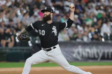 CHICAGO, ILLINOIS – OCTOBER 02: Dallas Keuchel #60 of the Chicago White Sox pitches in the 7th inning against the Detroit Tigers at Guaranteed Rate Field on October 02, 2021 in Chicago, Illinois. (Photo by Jonathan Daniel/Getty Images)