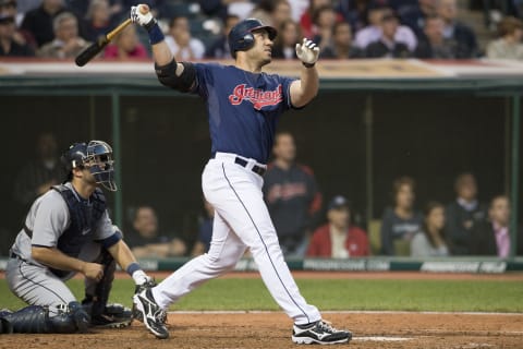 Travis Hafner #48 of the Cleveland Indians (Photo by Jason Miller/Getty Images)