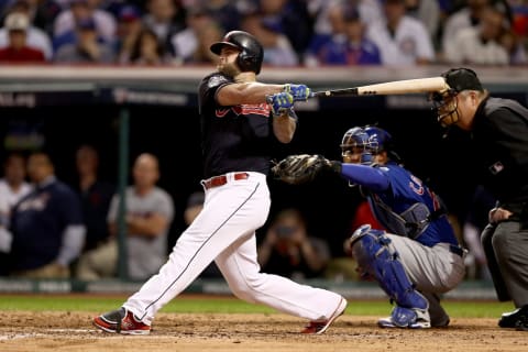 Mike Napoli of the Cleveland Indians (Photo by Elsa/Getty Images)