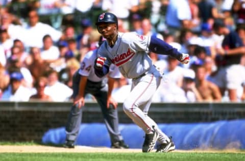 Kenny Lofton of the Cleveland Indians (Photo by Ron Vesely/MLB Photos via Getty Images)