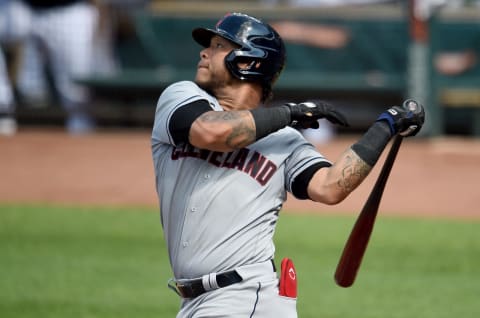 BALTIMORE, MARYLAND – JUNE 06: Harold Ramirez #40 of the Cleveland Indians (Photo by G Fiume/Getty Images)