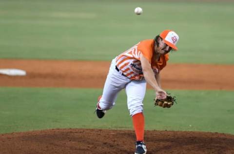 Hooks’ Brett Daniels pitches against San Antonio Missions, Friday, Aug. 20, 2021, at Whataburger Field.0009 20210820 Bbm Hooks Sa Missions Ar 0169 Jpg